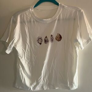Cropped Graphic T-Shirt